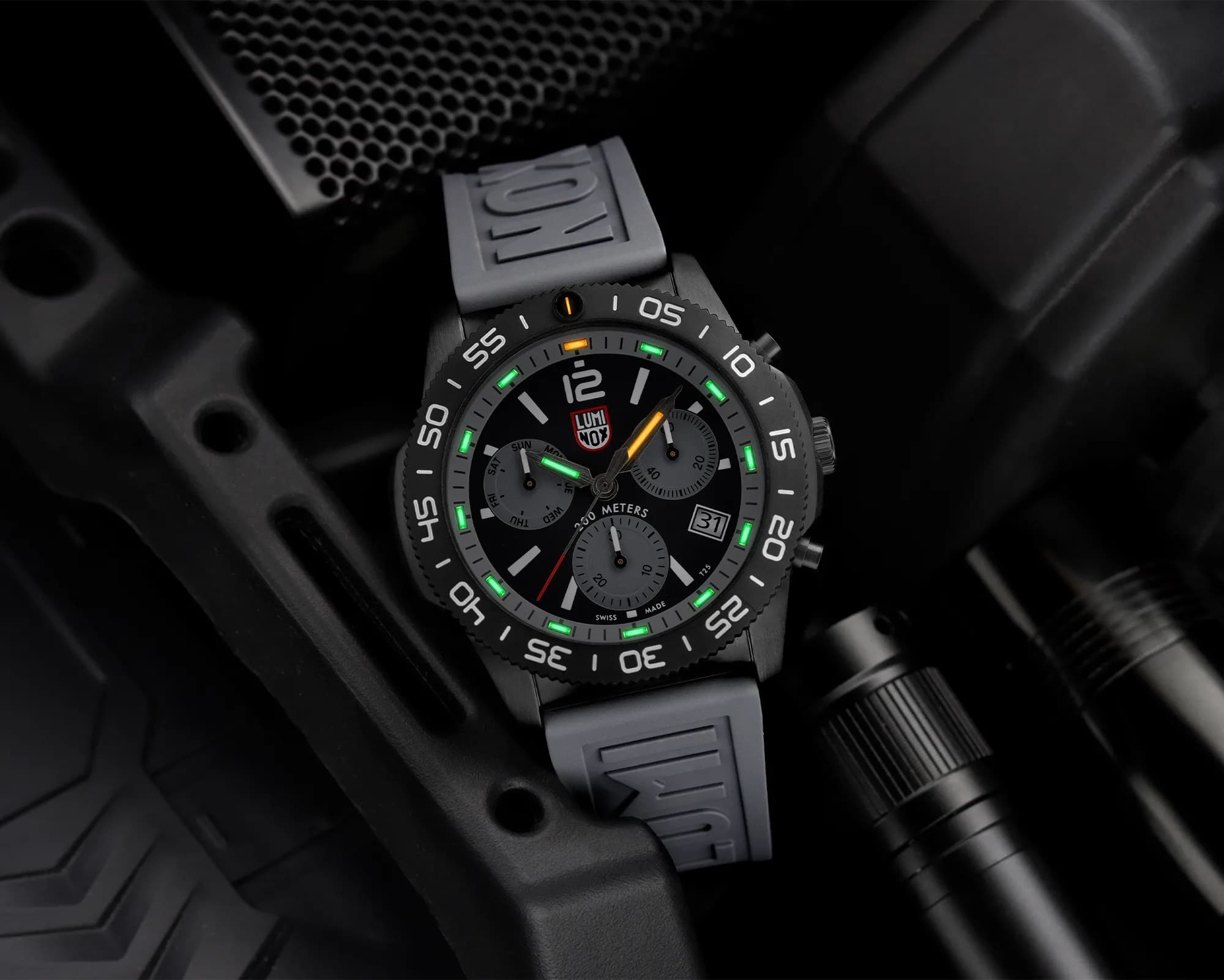 Luminox's Affordable Chronograph Dive Watch Takes to the Trails